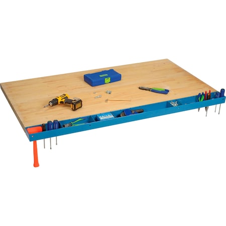 Global Industrial 60W Workbench Tool Organizer and Sorting Tray, Blue 319350